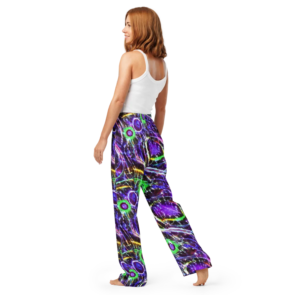 Galactic Cell on Women's Pajama Pants — Back