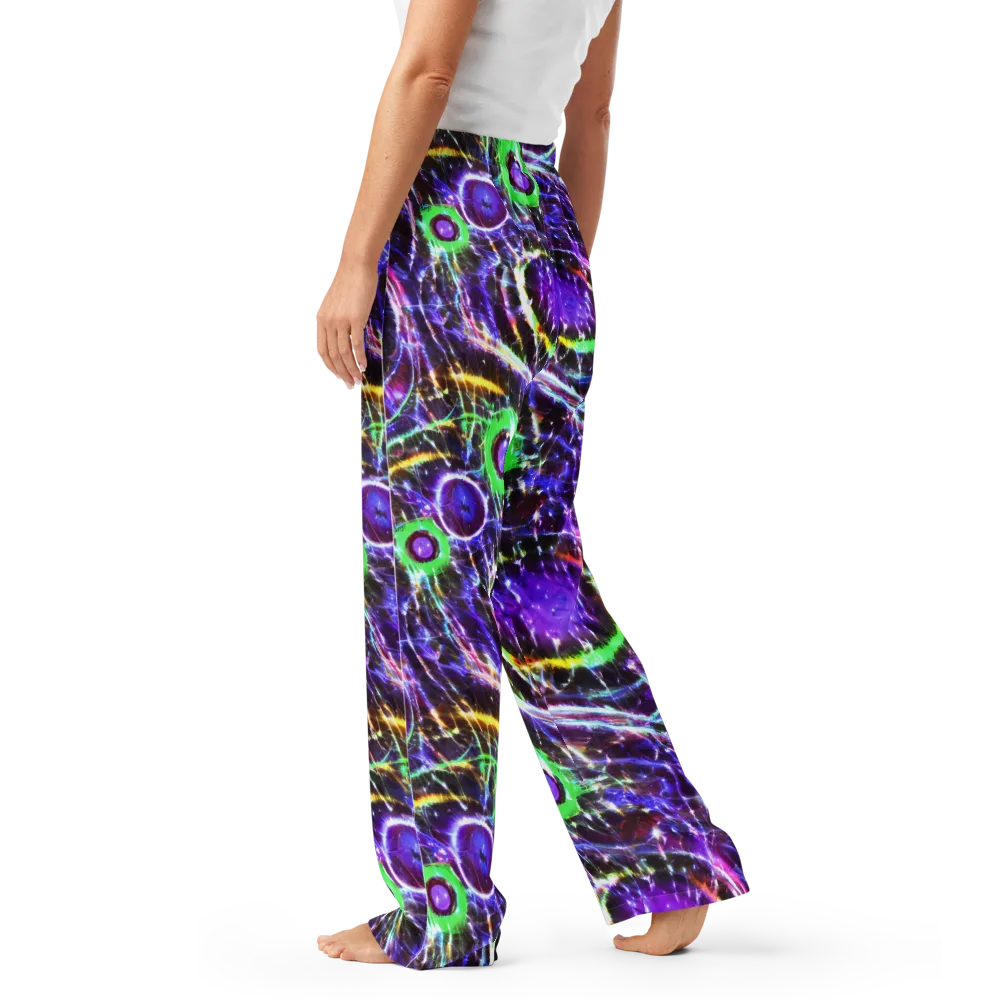Galactic Cell on Women's Pajama Pants — Left