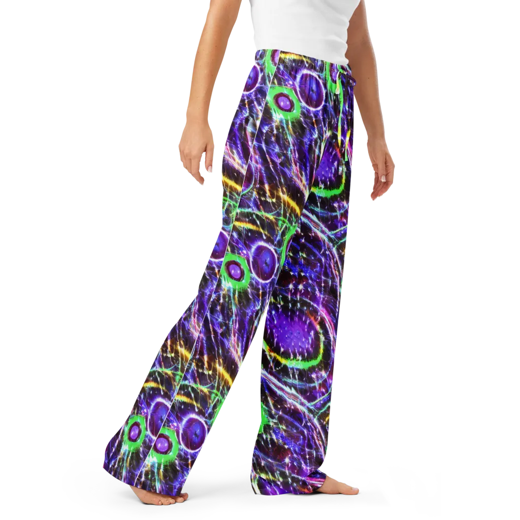 Galactic Cell on Women's Pajama Pants — Right Front