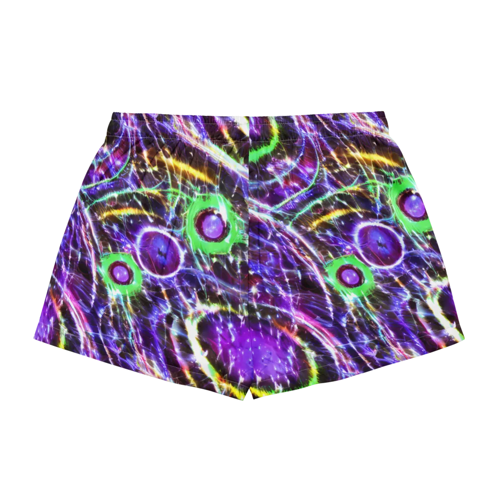 Galactic Cell on Women's Pajama Shorts — Back