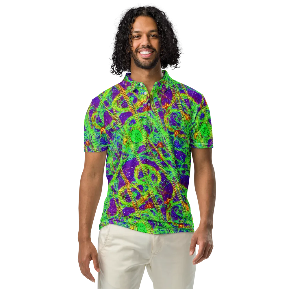 Wild Neon on Men's Slim Fit Polo Shirt — Front