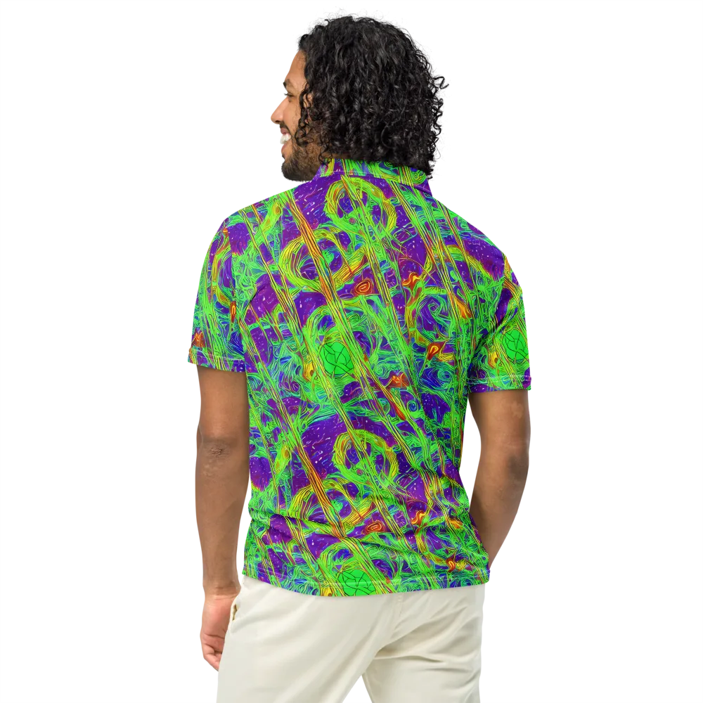 Wild Neon on Men's Slim Fit Polo Shirt — Back