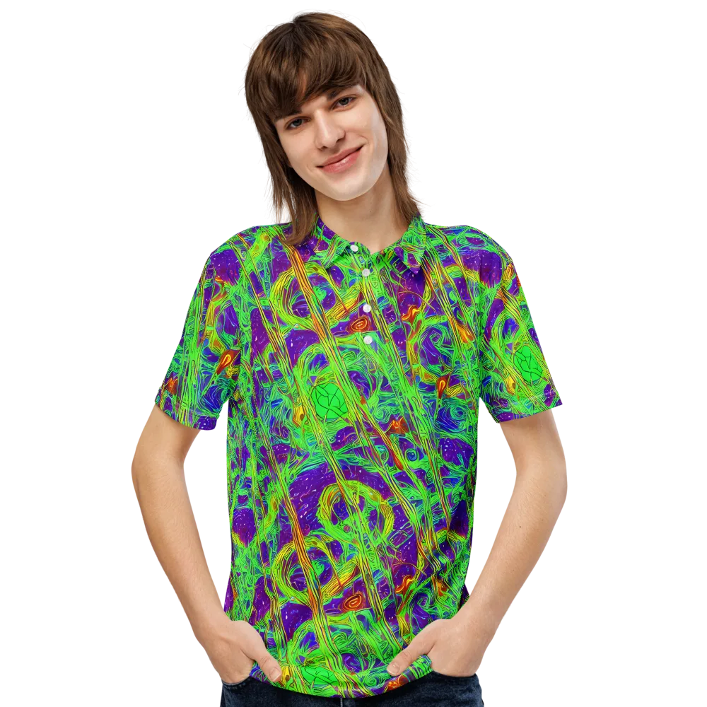 Wild Neon on Men's Slim Fit Polo Shirt — Front