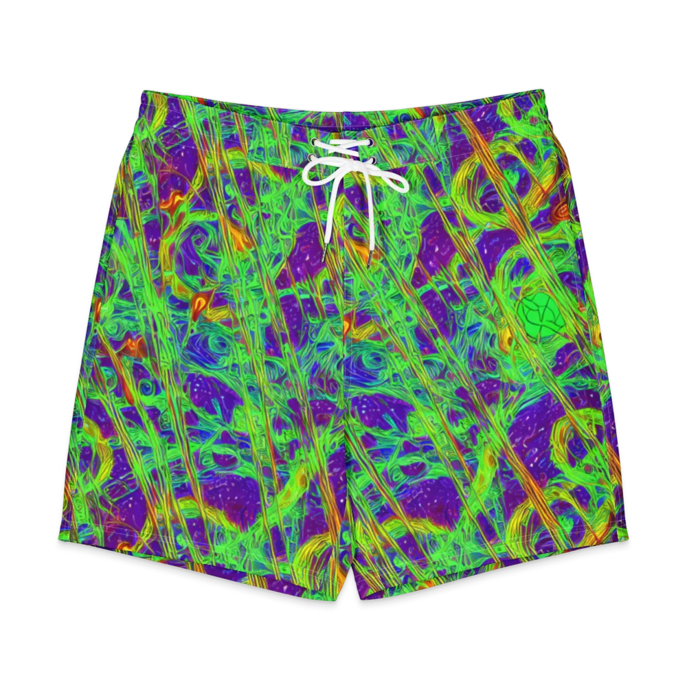 Wild Neon on Men's Board Shorts — Front