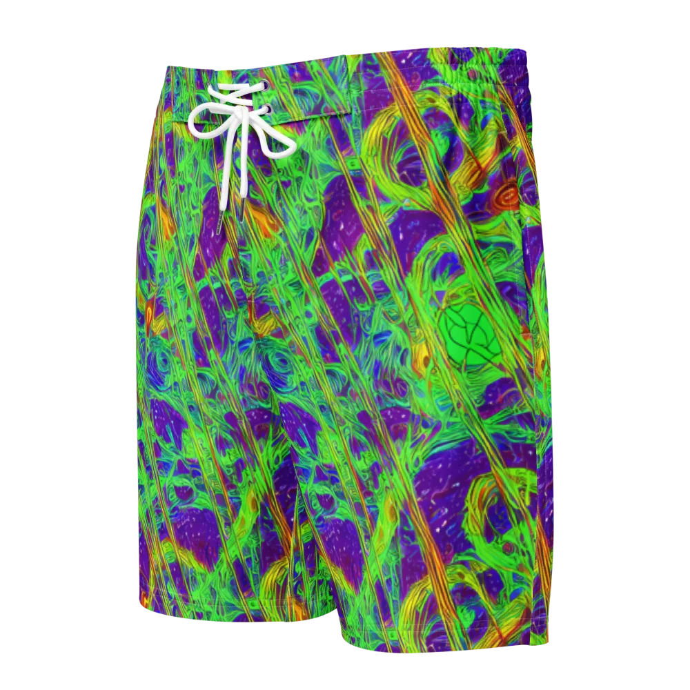 Wild Neon on Men's Board Shorts — Front