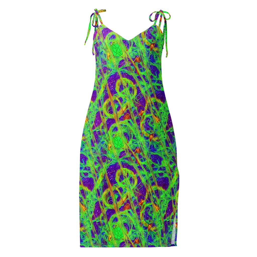 Wild Neon on Slip Dress — Front