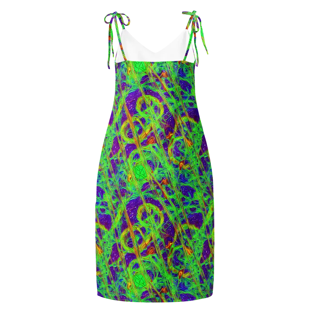 Wild Neon on Slip Dress — Back