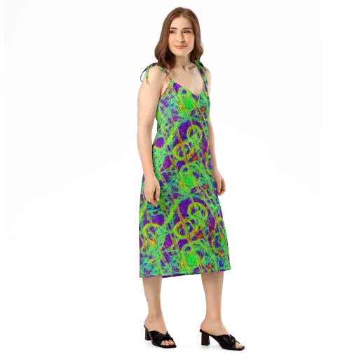 Wild Neon on a Slip Dress