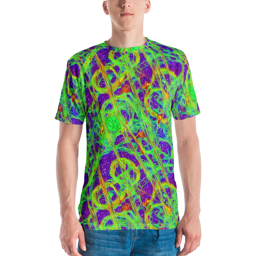 Wild Neon on Men's Crew Neck T-Shirt — Front