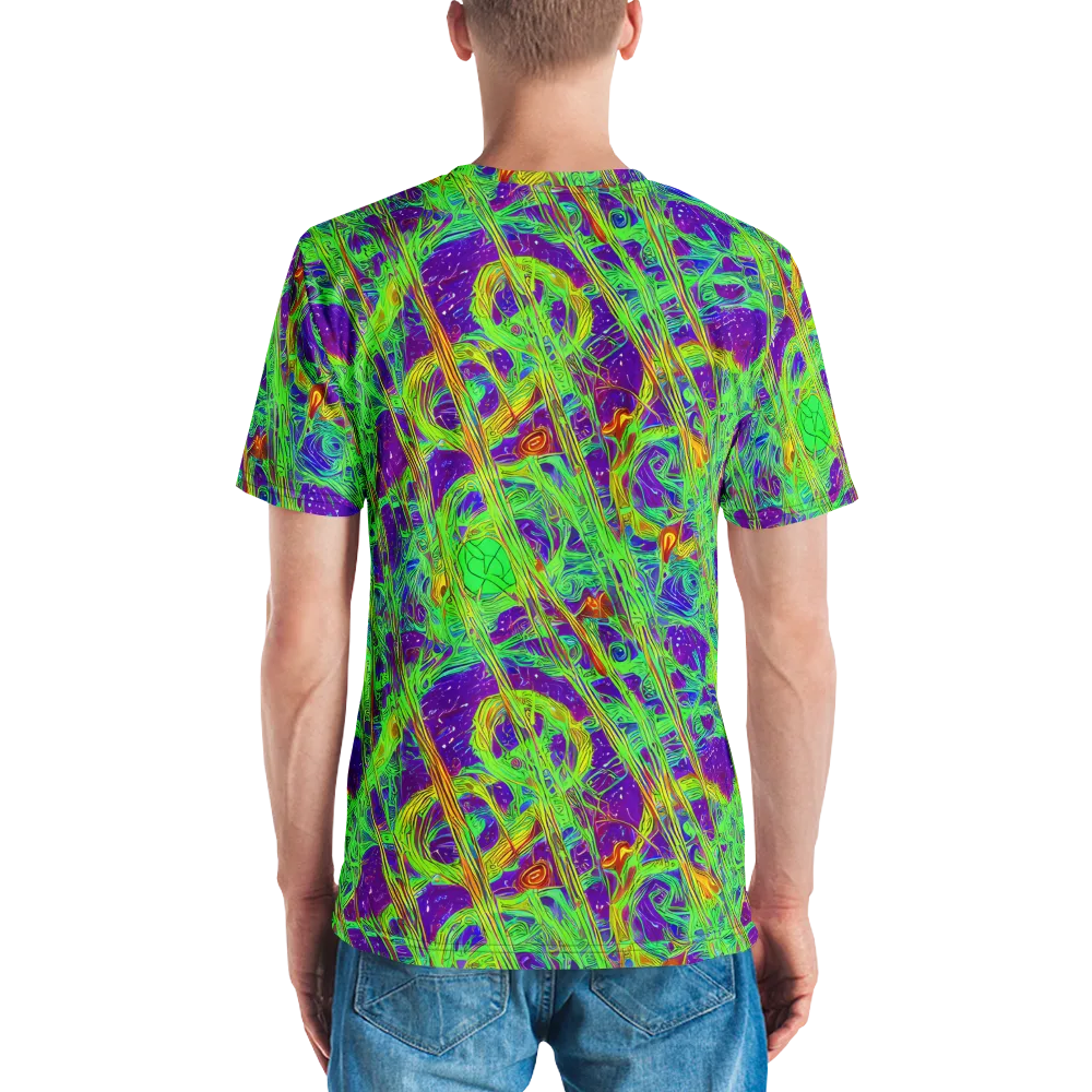 Wild Neon on Men's Crew Neck T-Shirt — Back