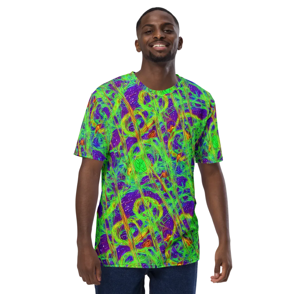 Wild Neon on Men's Crew Neck T-Shirt — Front