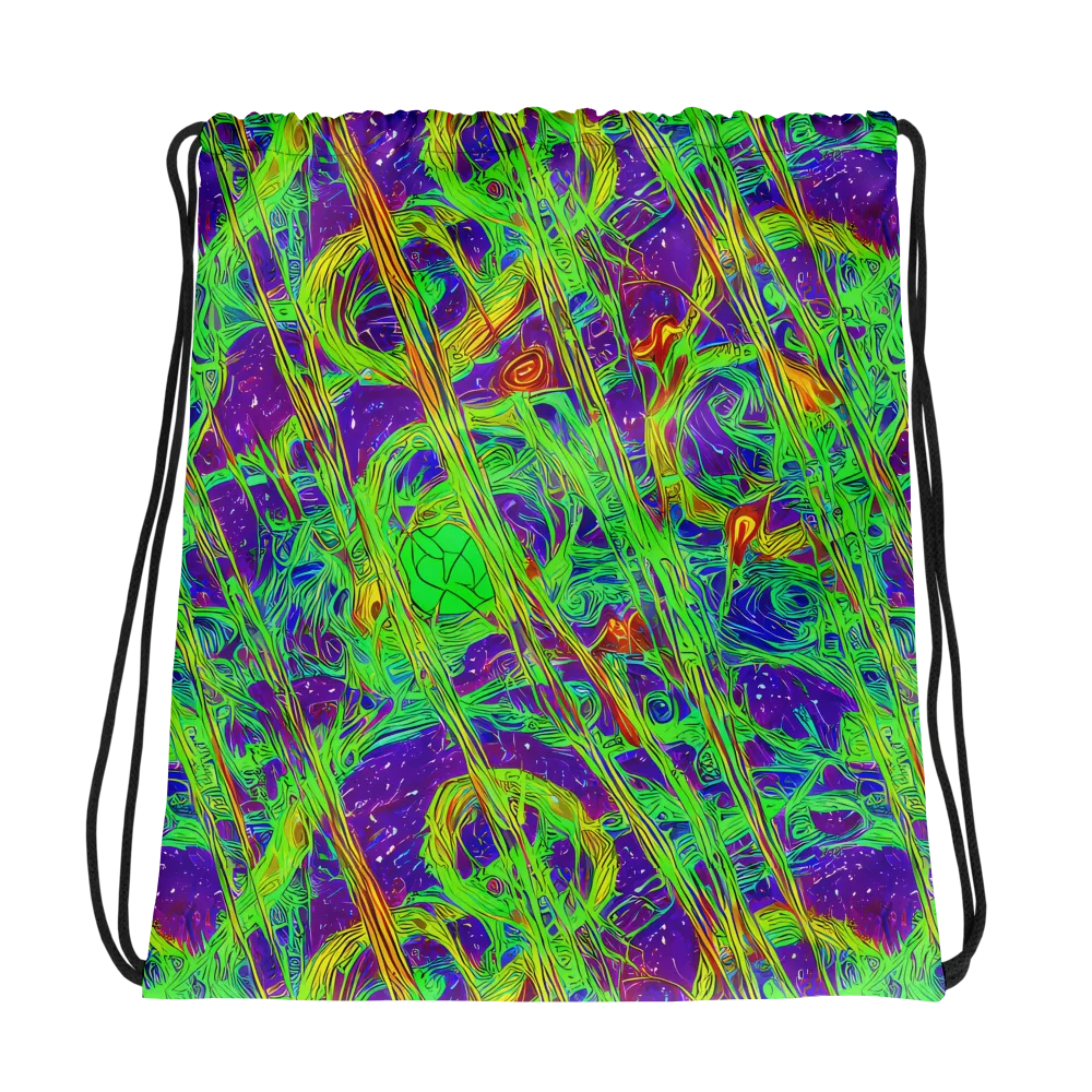 Wild Neon on Drawstring Bag — Photo