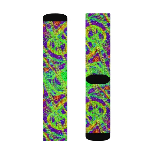 Wild Neon on a Socks