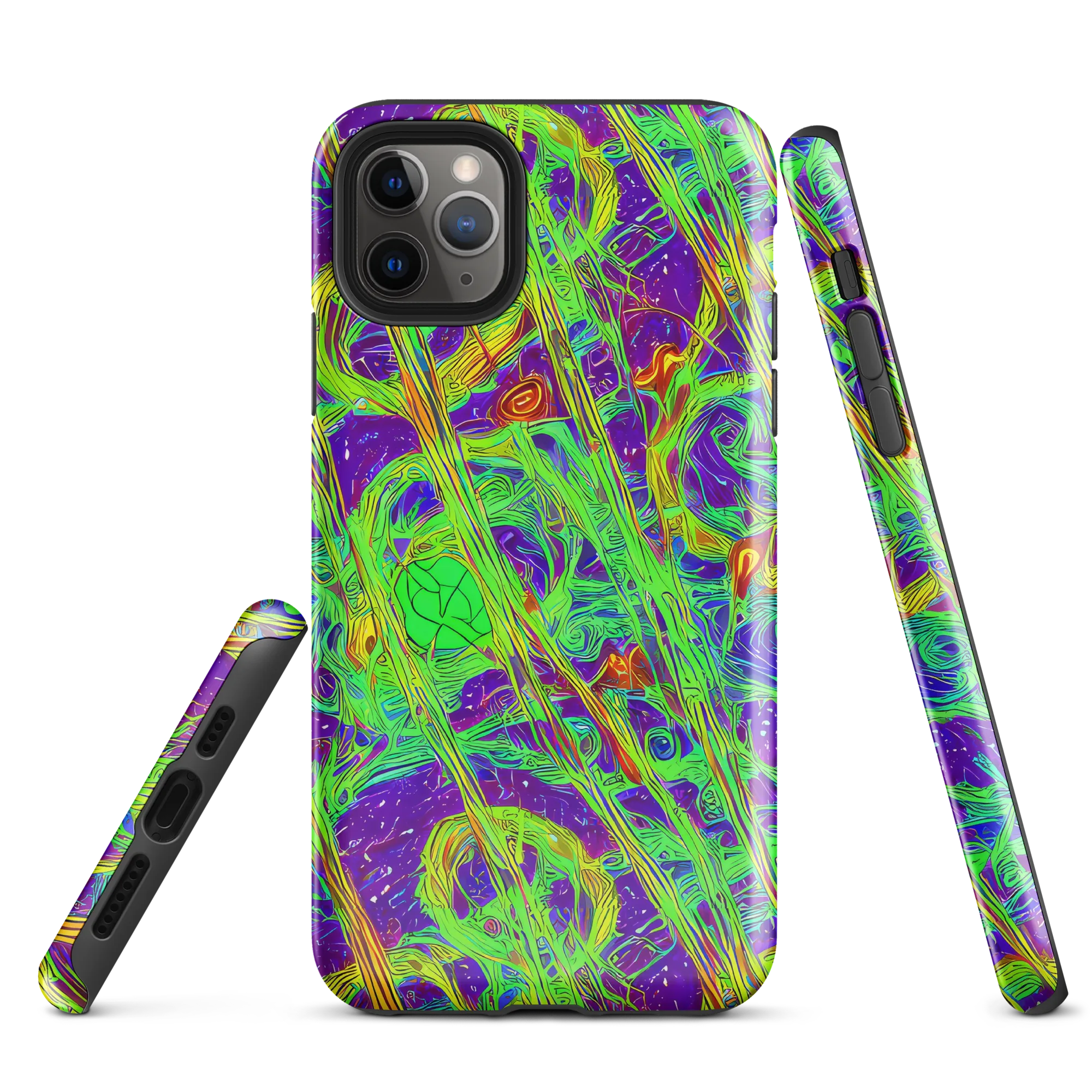 Wild Neon on Tough Case for iPhone® — Front