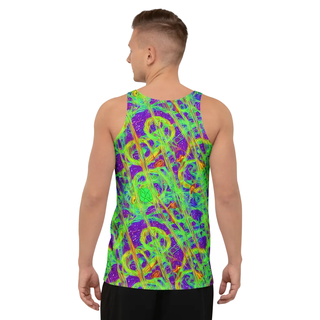 Wild Neon on Men's Tank Top — Back