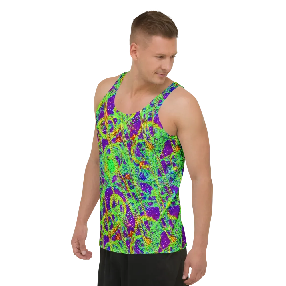 Wild Neon on Men's Tank Top — Left Front