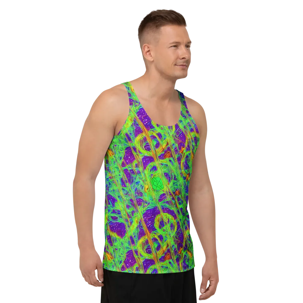 Wild Neon on Men's Tank Top — Right Front