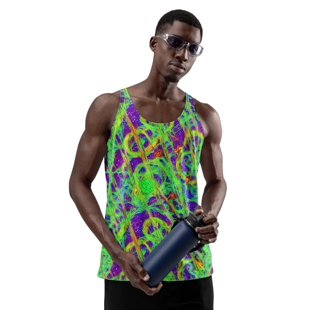 Wild Neon on Men's Tank Top — Front
