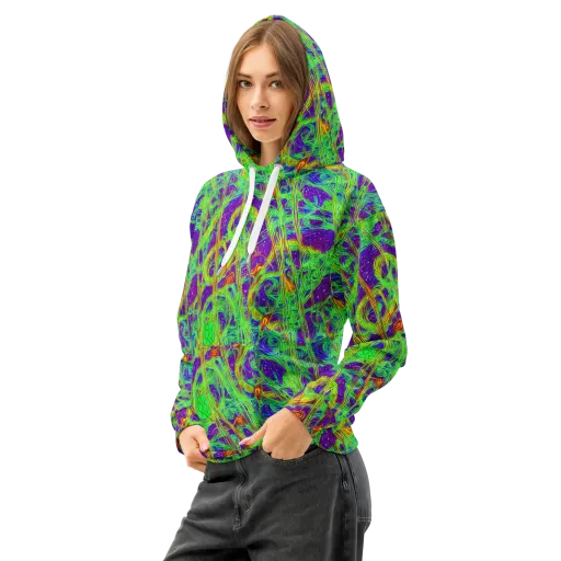 Wild Neon on a Cotton Hoodie