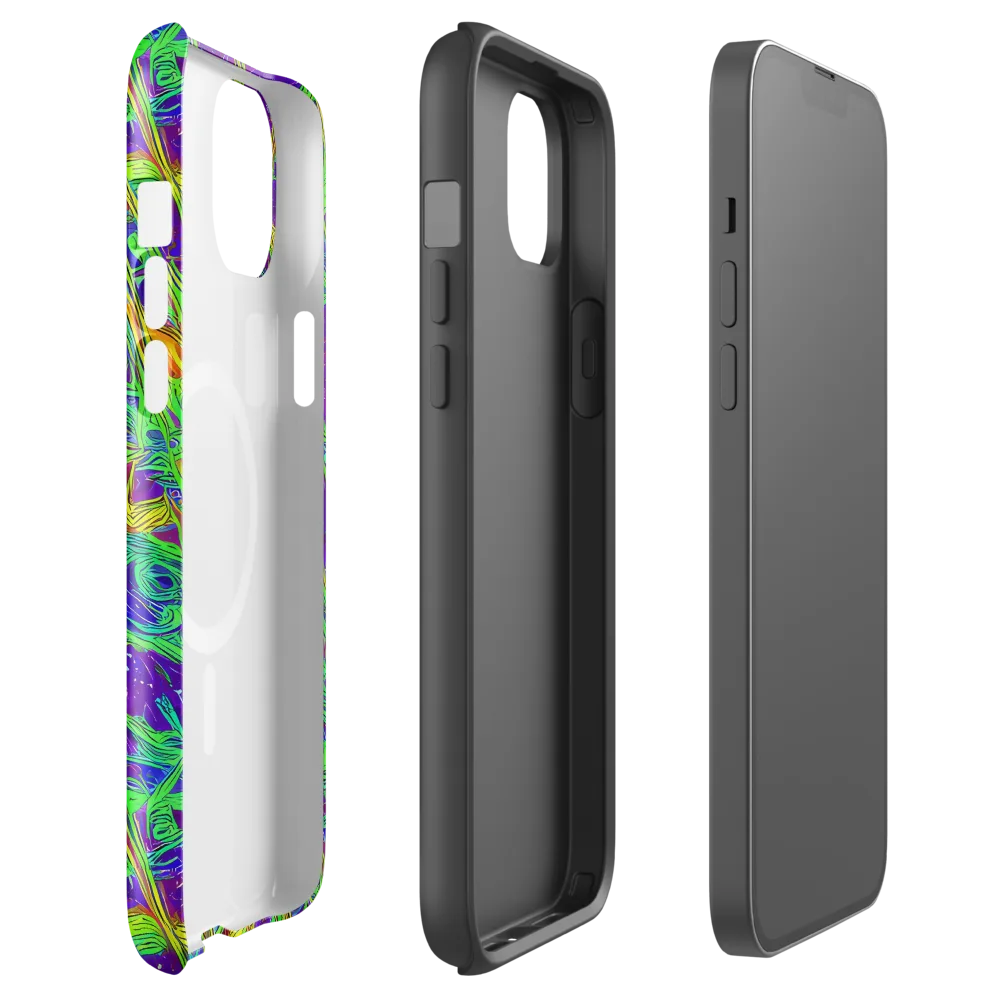 Wild Neon on MagSafe Tough Case for iPhone® — Front