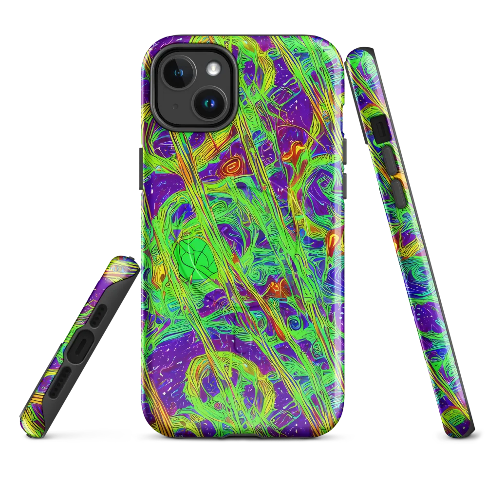 Wild Neon on MagSafe Tough Case for iPhone® — Front