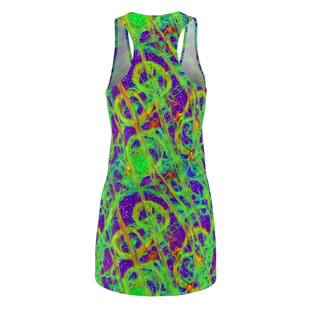 Wild Neon on Racerback Dress — Back