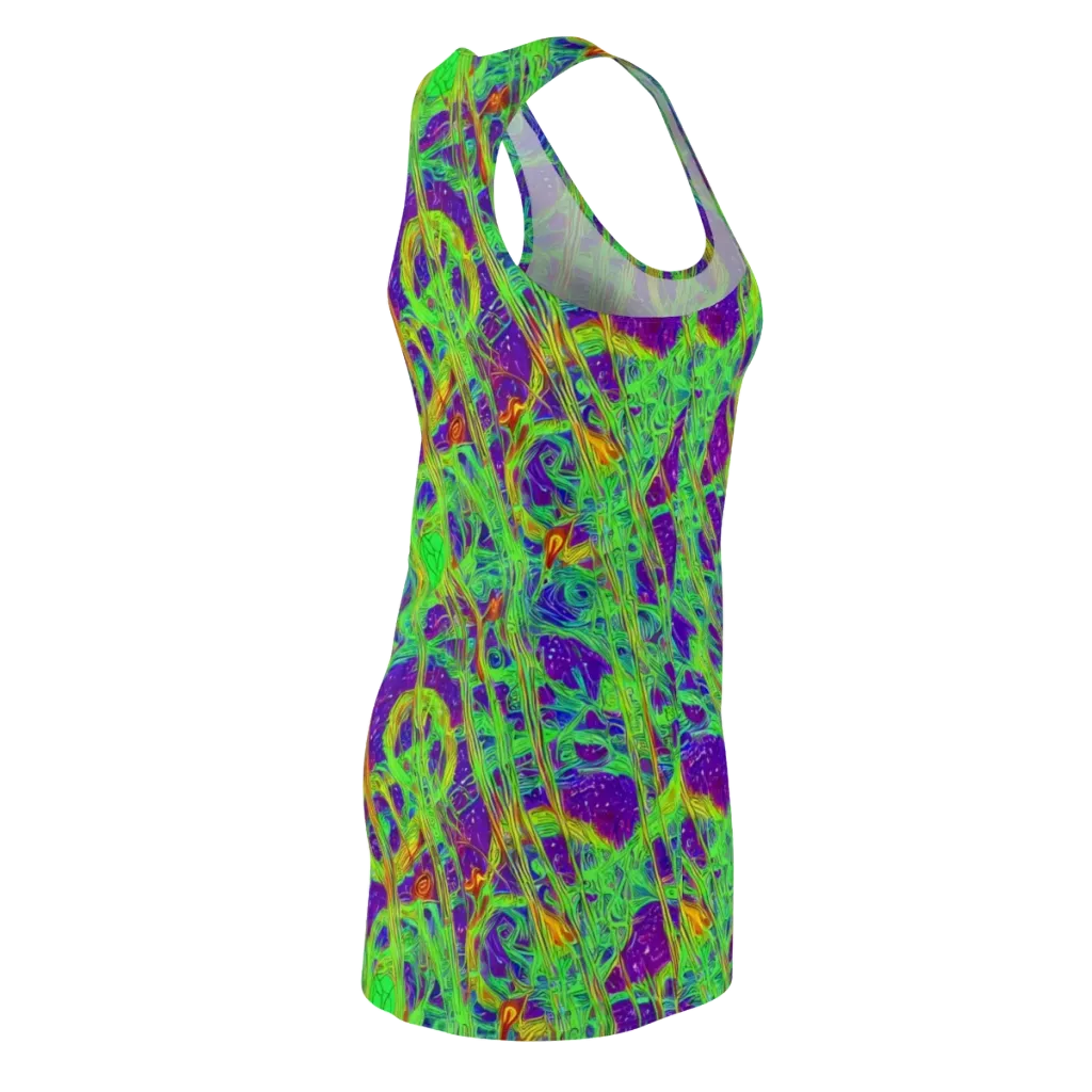 Wild Neon on Racerback Dress — Back Side