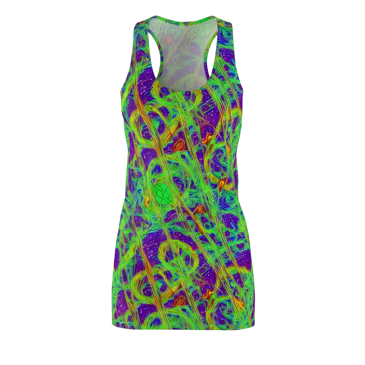 Wild Neon on Racerback Dress — Front