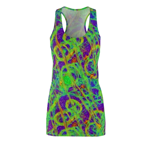 Wild Neon on a Racerback Dress
