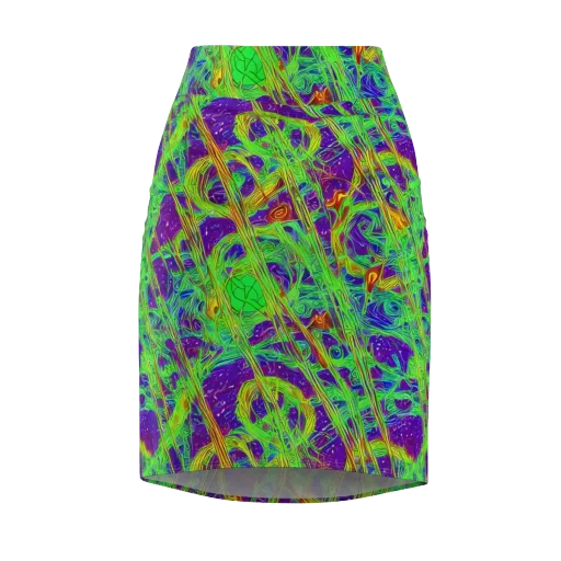 Wild Neon on a Pencil Skirt