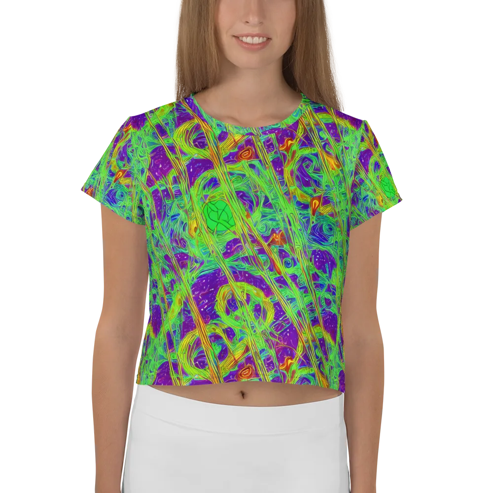 Wild Neon on Crop Tee — Front