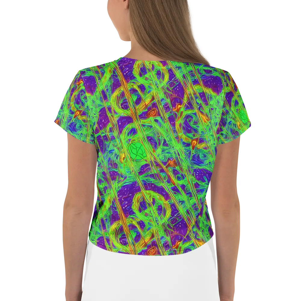 Wild Neon on Crop Tee — Back