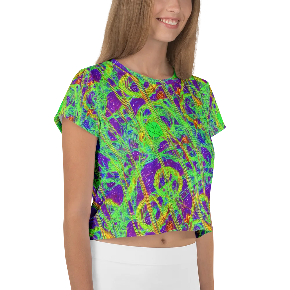 Wild Neon on Crop Tee — Right