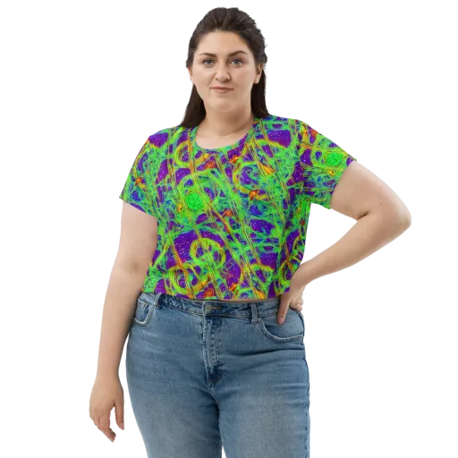 Wild Neon on a Crop Tee