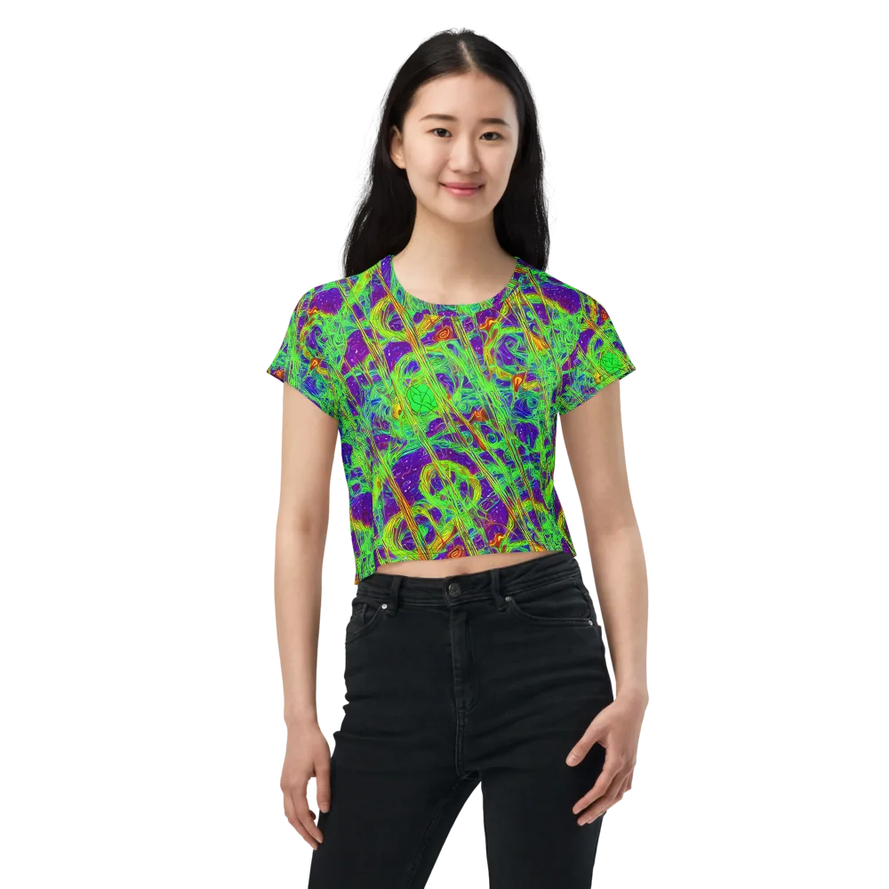 Wild Neon on Crop Tee — Front