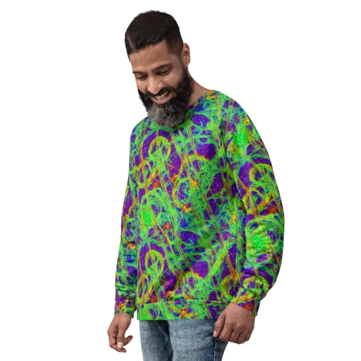 Wild Neon on a Sweatshirt