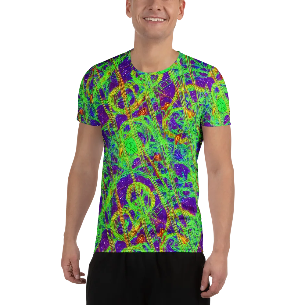 Wild Neon on Men's Athletic T-Shirt — Front