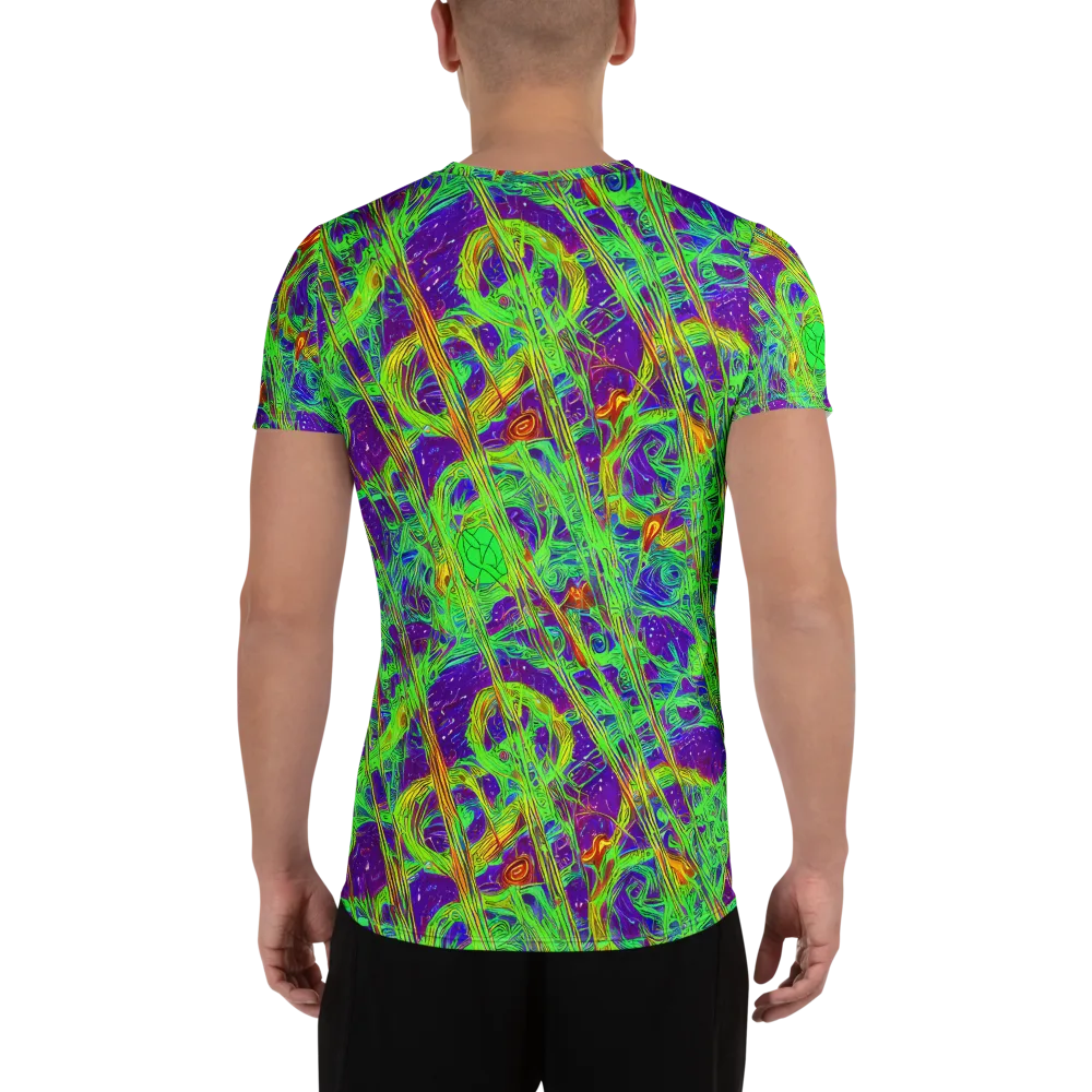Wild Neon on Men's Athletic T-Shirt — Back