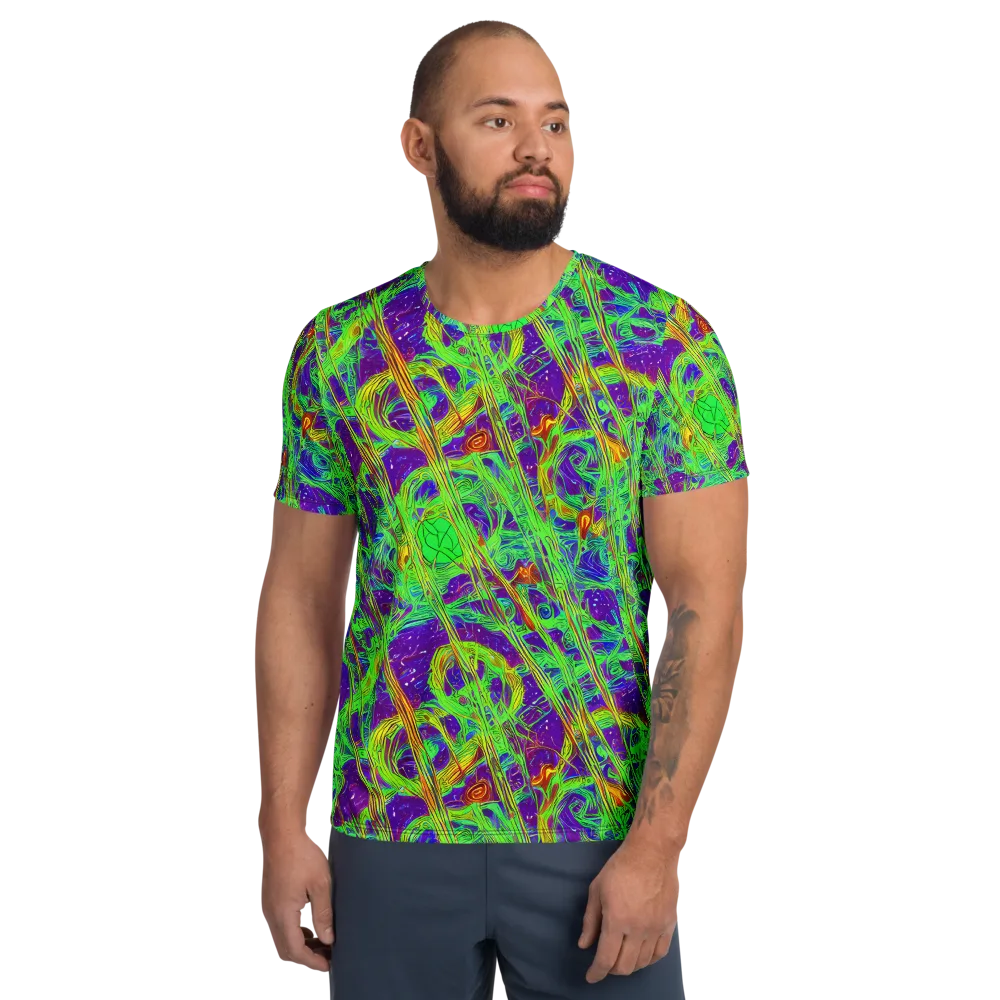 Wild Neon on Men's Athletic T-Shirt — Front