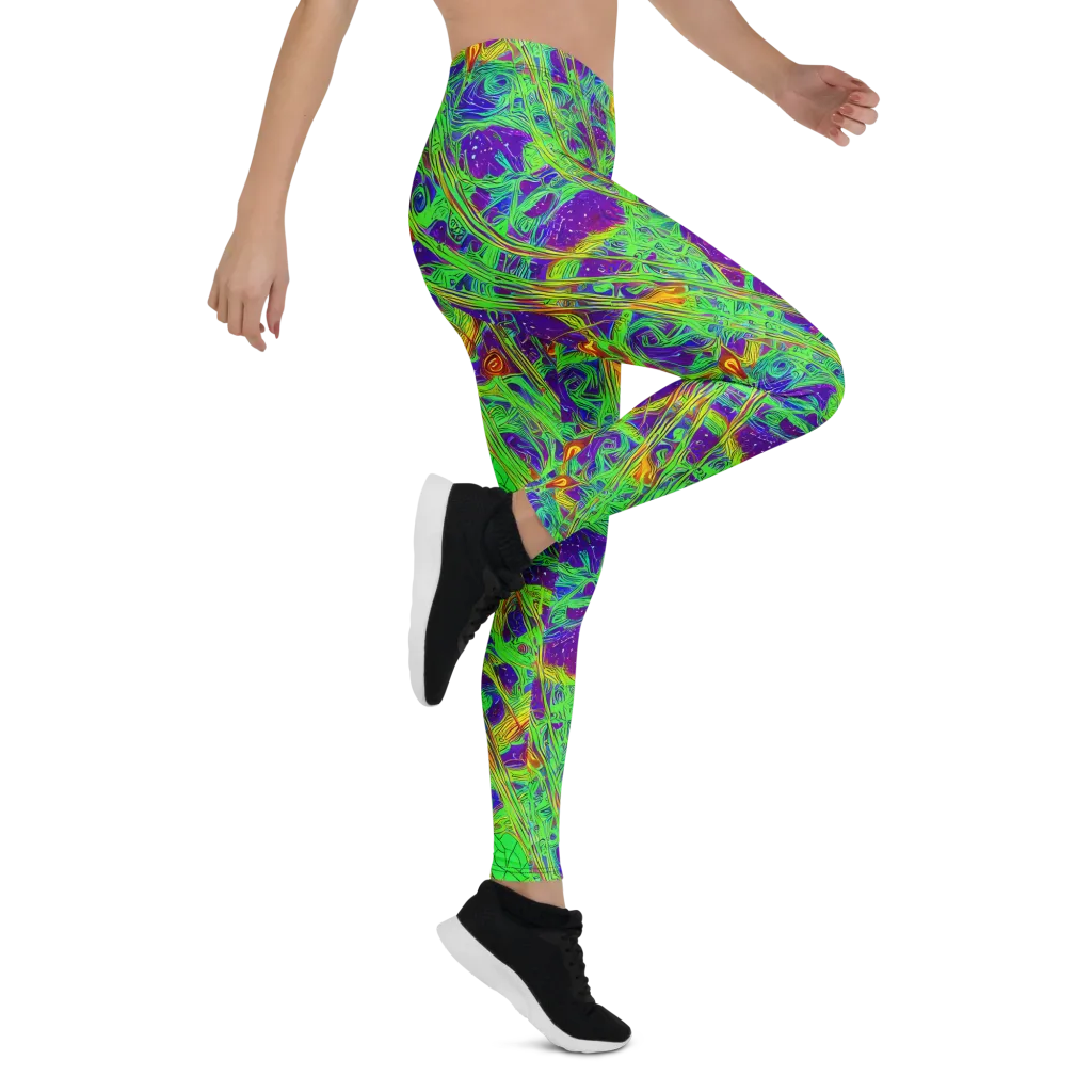 Wild Neon on Leggings — Right