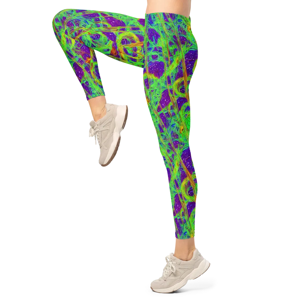 Wild Neon on Leggings — Left