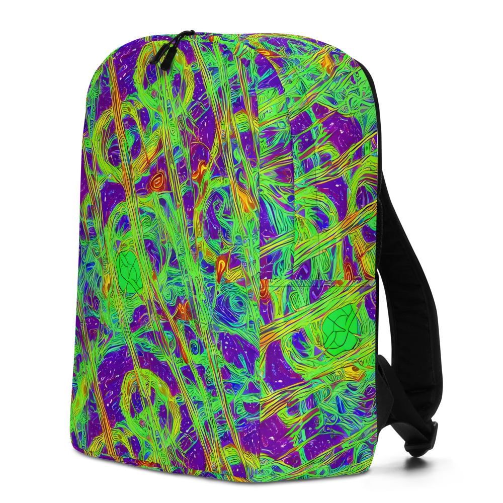Wild Neon on Minimalist Backpack — Left