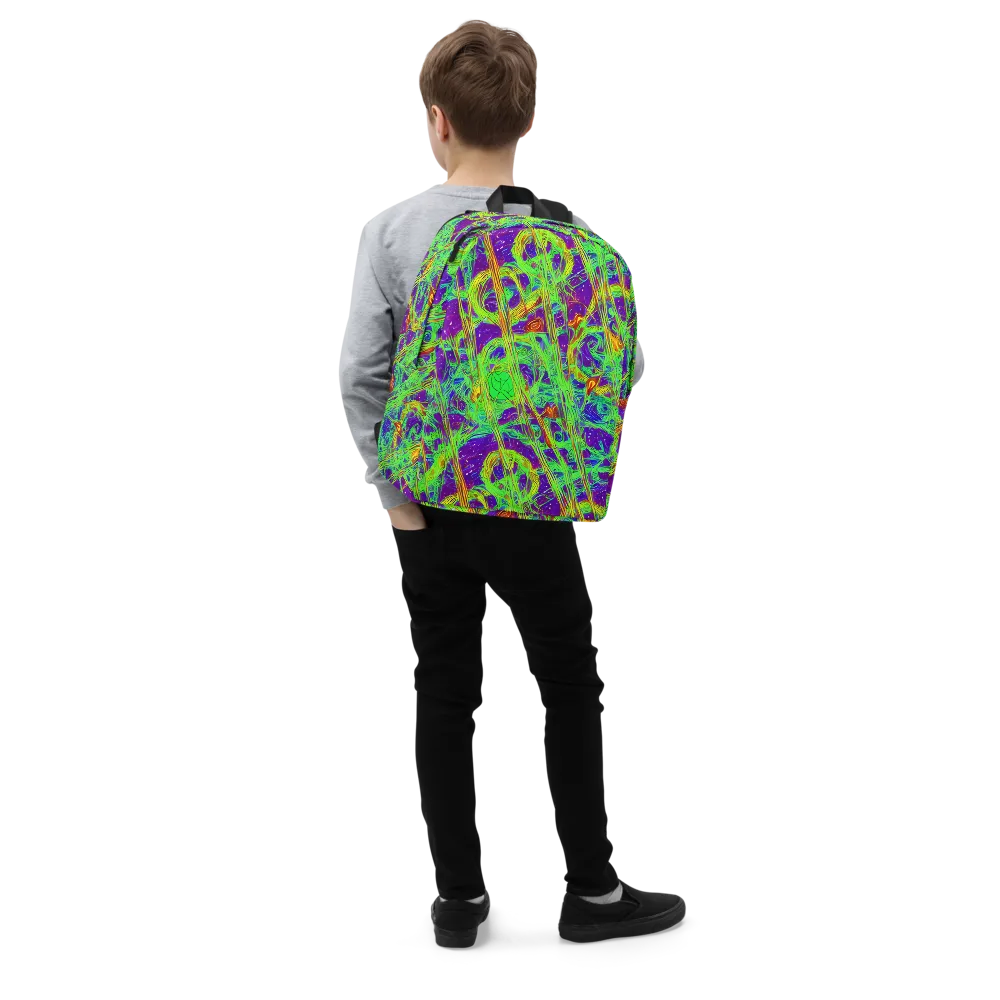 Wild Neon on Minimalist Backpack — Right Front