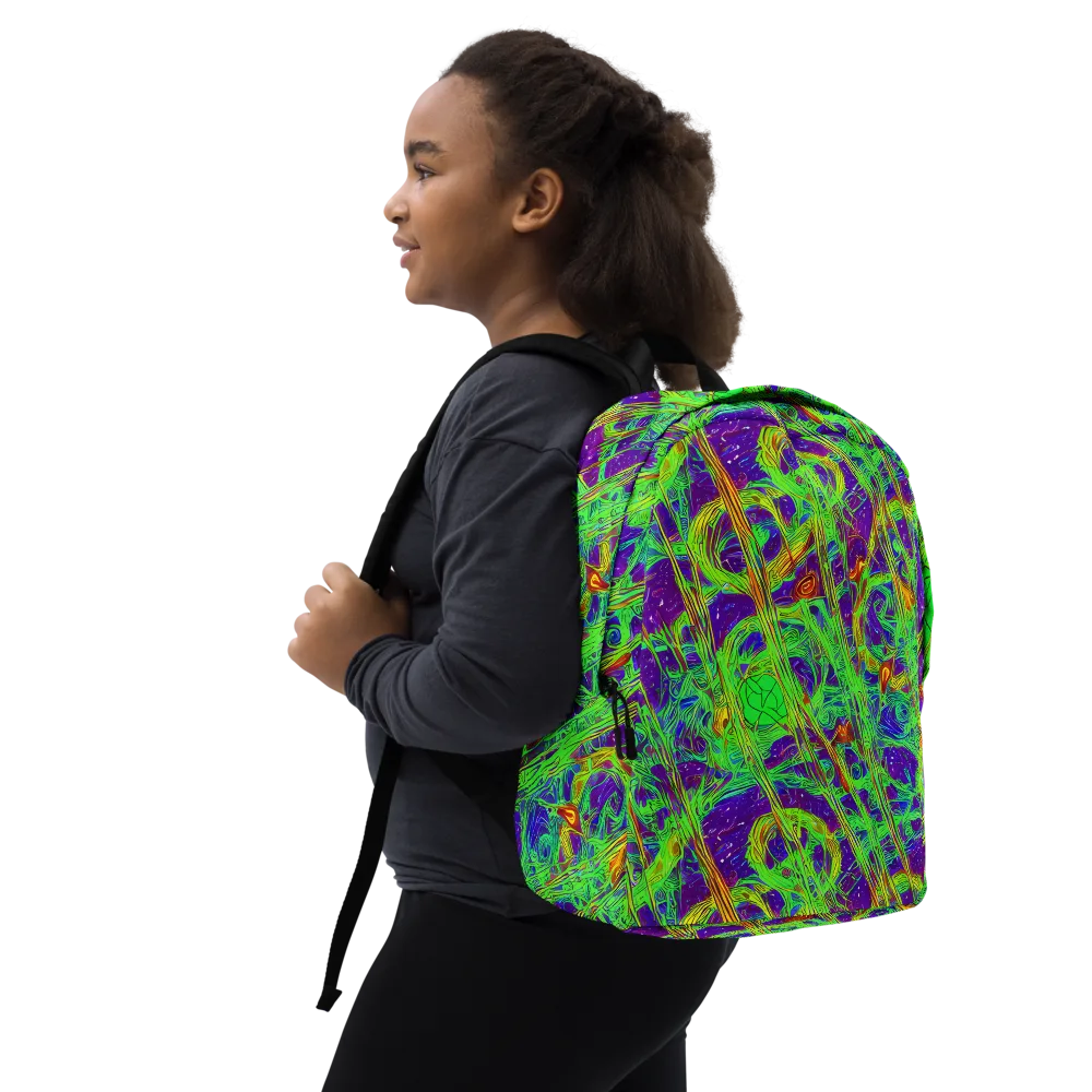 Wild Neon on Minimalist Backpack — Right Front