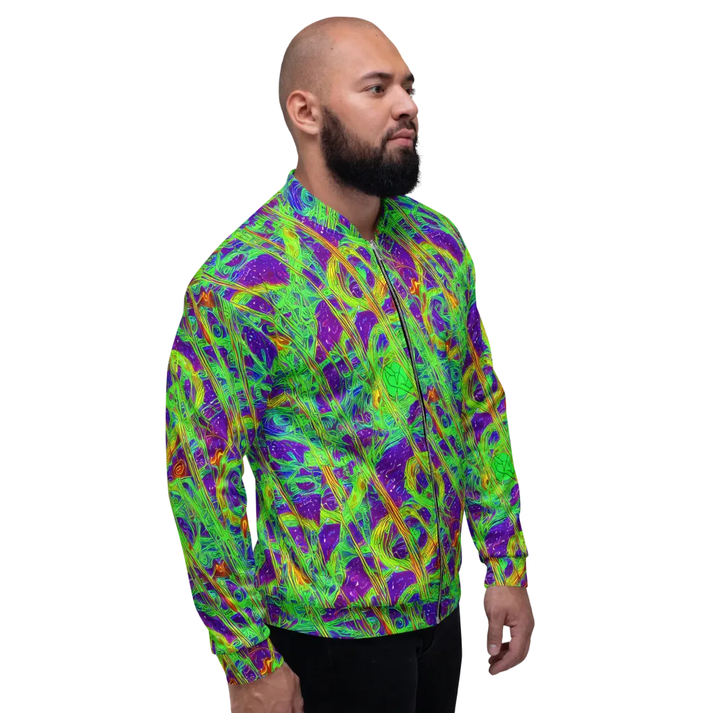 Wild Neon on Bomber Jacket — Right