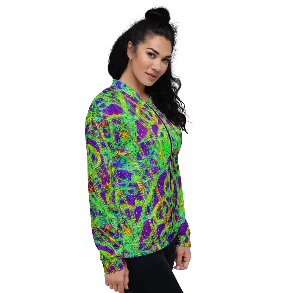 Wild Neon on Bomber Jacket — Right