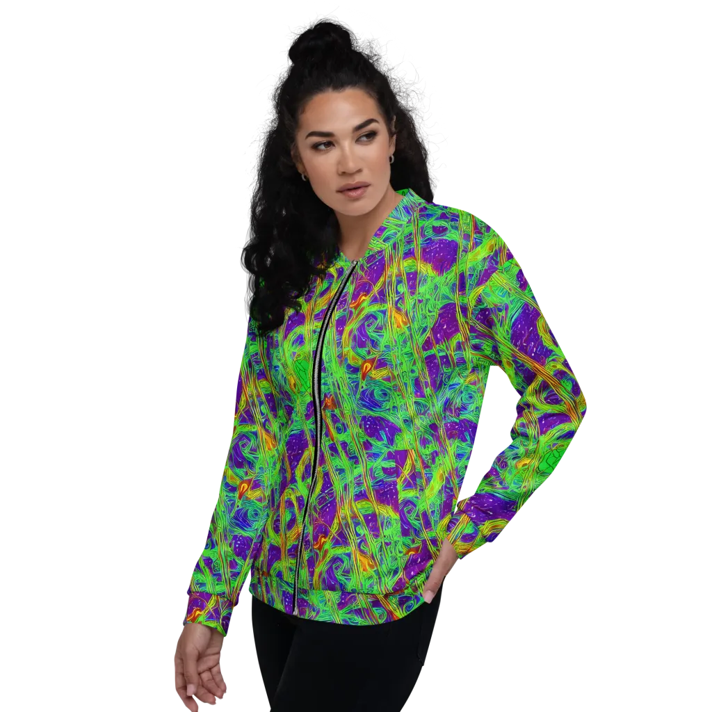 Wild Neon on Bomber Jacket — Left