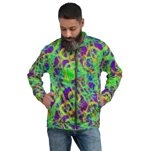 Wild Neon on a Bomber Jacket