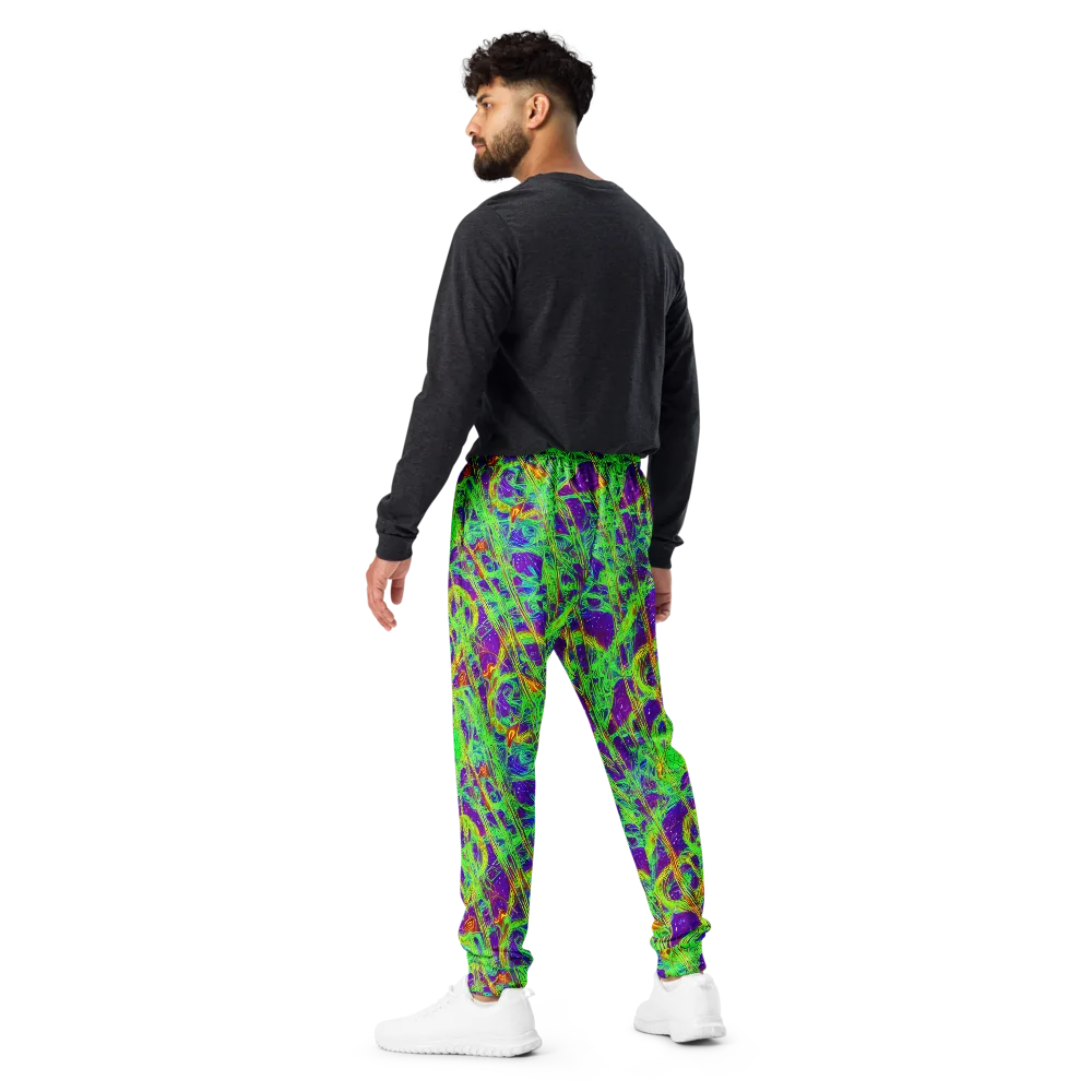 Wild Neon on Men's Joggers — Back