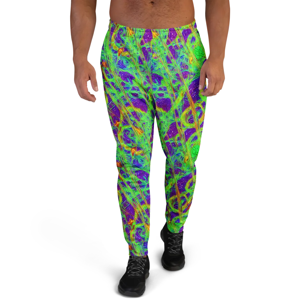 Wild Neon on Men's Joggers — Front
